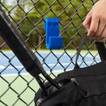 Personalized Multicolor Tennis Bag Hook Fence Hanging with 3D Printed Name Sport Accessories Gift for Tennis Lover