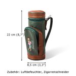 Personalisierte Cartoon-Charakter PU-Leder Wertsachentasche Golfballtasche mit Namen Jahrestag Geburtstag Vatertag Geschenk für Golfliebhaber Herrn