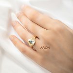 Gepersonaliseerde Unieke Minimalistische Monogram Naam Logo Ring Sierlijke Sieraden Verjaardag Moederdag Bruiloft Bruidsmeisje Douche Cadeau voor haar