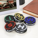 Personalized 3D Print Motorsport Tire Fridge Magnet Document Holder with Name Racing Decor Office Accessories for Racing Enthusiast