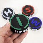 Personalized 3D Print Motorsport Tire Fridge Magnet Document Holder with Name Racing Decor Office Accessories for Racing Enthusiast