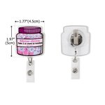 Personalized Meow-dicine Pill Bottle Acrylic Retractable Badge Reel with Name and Pen Birthday Vet Tech Accessories Gift for Veterinarian Cat Lovers