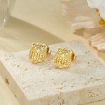 Personalisierte Polizeiabzeichen Unisex Ohrstecker mit Abteilung und Nummer Polizei Tag Geburtstag Wertschätzung Geschenk für Polizisten Familie