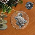 Personalizado Militar Uniforme Copo de Nieve Adorno con Nombre Decoración del Árbol de Navidad Cumpleaños Jubilación Regalo para Militares Veteranos