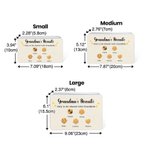 Gepersonaliseerde Leuke 1-12 Cartoon Koekjes Koekjes Blikken Opbergdoos met Namen Moederdag Festival Feestartikelen Cadeau voor Mama Oma
