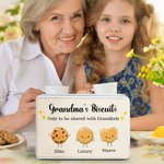 Gepersonaliseerde Leuke 1-12 Cartoon Koekjes Koekjes Blikken Opbergdoos met Namen Moederdag Festival Feestartikelen Cadeau voor Mama Oma