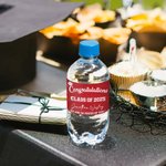 Personalized Waterproof Grad Cap Class of 2025 Photo Design Water Bottle Labels Set of 10 with Name and Date Graduation Party Decor Gift for Graduates