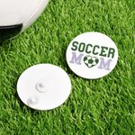 Gepersonaliseerde Honkbal Voetbal Hockey Sport Mamabutton Bedel met Naam Bogg Tas Accessoires Verjaardag Game Day Team Gift voor Mama