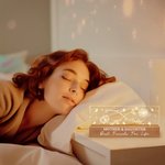 Linea personalizzata di nascita Fiore Infinity Design Luce notturna a LED con nomi e testo Festa della mamma Regalo di compleanno per la mamma nonna