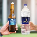 Personalisierte Grad Cap Klasse von 2025 Satz von 10 wasserdicht Wasserflasche Etiketten Aufkleber mit Namen und Schule Graduation Party Dekor Geschenk für Absolventen