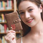 Personalized Bachelor's Hat Classic Winnie the Pooh Tri-Fold PU Leather Wristlet Wallet with Initial and Name Graduation Gift for Graduates