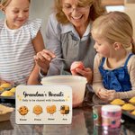 Gepersonaliseerde Leuke 1-12 Cartoon Koekjes Koekjes Blikken Opbergdoos met Namen Moederdag Festival Feestartikelen Cadeau voor Mama Oma