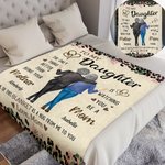 Gepersonaliseerde Luipaardprint Moeder en Dochter Rugzicht Zachte Deken met Namen Verjaardag Moederdag Verjaardagscadeau voor Moeder Dochter