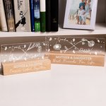 Linea personalizzata di nascita Fiore Infinity Design Luce notturna a LED con nomi e testo Festa della mamma Regalo di compleanno per la mamma nonna