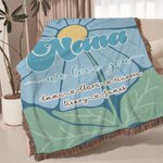 Personalizada We Love You Colorido Diseño Floral Suave Manta con Borlas y 1-16 Nombres de Niños Día de la Madre Cumpleaños Regalo para Mamá Abuela