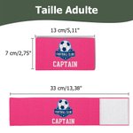 Brassard de Capitaine Élastique Personnalisé avec Image et Texte Cadeau d'Anniversaire pour Enfants Amoureux Épique de Sport