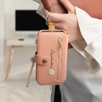 Personalised Birth Flower Ring Design Leather Flip Wallet Phone Case with Name and RFID Blocking Card Holder Birthday Mother's Day Gift for Women