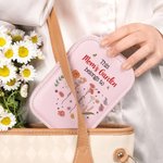 Gepersonaliseerde Moederdag Tuin Hart 1-12 Geboorte Bloemen Leren Sieraden Doos met LED Driekleur Make-up Spiegel Moederdag Verjaardagscadeau voor Mama Oma