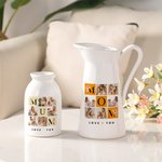 Personalized Nine-Square Love You 6 Photos Collage Ceramic Vase with Title Home Decor Mother's Day Father's Day Birthday Gift for Mom Dad