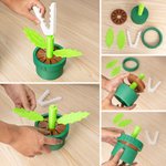 Personalised 3D Printing Piranha Plant Name Controller Stand with 10 Game Card Slots Desk Decor Game Accessory Birthday Gift for Game Lovers