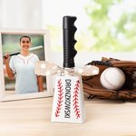 Personalized Loud Bow Baseball Shape Sports Cowbell Noise Maker with Handle and Name Sports Events Party Concert Gift for Parents of Athletes Coach