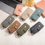 Personalised Birth Flower Ring Design Leather Flip Wallet Phone Case with Name and RFID Blocking Card Holder Birthday Mother's Day Gift for Women