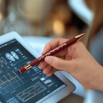 Henkilökohtainen monivärinen EKG ja sydämen muotoilu 5 kpl 0.5mm 2-in-1 Stylus Touch Pen Set teksti ja kortti Sairaanhoitaja viikko lahja Medical Staffille