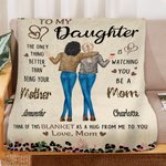 Gepersonaliseerde Luipaardprint Moeder en Dochter Rugzicht Zachte Deken met Namen Verjaardag Moederdag Verjaardagscadeau voor Moeder Dochter