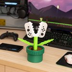 Personalised 3D Printing Piranha Plant Name Controller Stand with 10 Game Card Slots Desk Decor Game Accessory Birthday Gift for Game Lovers