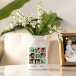 Personalized Nine-Square Love You 6 Photos Collage Ceramic Vase with Title Home Decor Mother's Day Father's Day Birthday Gift for Mom Dad