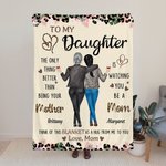 Gepersonaliseerde Luipaardprint Moeder en Dochter Rugzicht Zachte Deken met Namen Verjaardag Moederdag Verjaardagscadeau voor Moeder Dochter