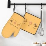 Set de guantes de cocina personalizados con 1-12 nombres para los amantes de la repostería Regalo de cumpleaños para el Día de la Madre
