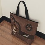 Bolsa tote reutilizable personalizado con 1-4 gatos en patrón gran capacidad con nombre regalo de cumpleaños para amantes de los gatos y mascotas