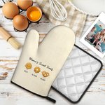 Set de guantes de cocina personalizados con 1-12 nombres para los amantes de la repostería Regalo de cumpleaños para el Día de la Madre