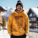 Personalized Best Pops Papa Ever Big and Small Footprints T-shirt Sweatshirt Hoodie with 2-11 Names Father's Day Gift for Dad Grandpa