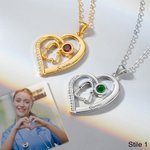 Collana personalizzata con pietra di nascita e stetoscopio regalo di compleanno per infermiere per donne