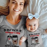 Personalized Fantasy Unicorn Classic Winnie the Pooh 100% Cotton T-shirt Baby Bodysuit with Name Birthday 1st Mother's Day Gift for Baby Mother