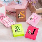 Personalized Classic Winnie the Pooh Name Makeup Brush Box Set with 5 Pcs Brushes and Mirror Travel Accessories Graduation Gift for Family Friends