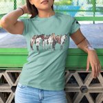 Personalisierte Pferd Western Kultur Erwachsene T-Shirt Sweatshirt mit gestickten Namen Geburtstag Geschenk für Pferdeliebhaber