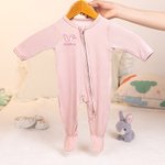 Personalizzato multicolore ricamato coniglio orecchie nome 100% cotone Baby Romper compleanno Baby Shower Pasqua regalo per il bambino neonato