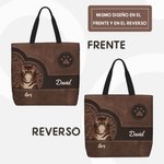 Bolsa tote reutilizable personalizado con 1-4 gatos en patrón gran capacidad con nombre regalo de cumpleaños para amantes de los gatos y mascotas