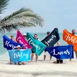 Personalisiertes Outdoor Strandtuch Sandfrei Leicht Saugfähig Schnelltrockend Mehrfarben Sommer Urlaub Geburtstag Geschenk für Familie Freunde