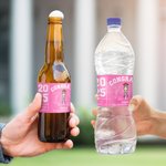 Etichetta personalizzata per bottiglia d'acqua per laureati della classe 2025 con nome dell'anno scolastico Regalo per la festa di laurea per laureati