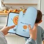 Set de guantes de cocina personalizados con 1-12 nombres para los amantes de la repostería Regalo de cumpleaños para el Día de la Madre