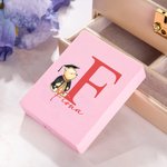 Personalized Classic Winnie the Pooh Name Makeup Brush Box Set with 5 Pcs Brushes and Mirror Travel Accessories Graduation Gift for Family Friends