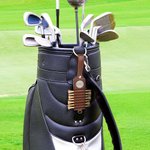 Personalized Golf Club Monogram Leather Golf Tee Holder with Name and 7 Pcs Tees Sports Accessories Birthday Father's Day Gift for Golf Players