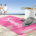 Personalisiertes Outdoor Strandtuch Sandfrei Leicht Saugfähig Schnelltrockend Mehrfarben Sommer Urlaub Geburtstag Geschenk für Familie Freunde