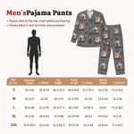 Personalized Cute Paw 1-5 Pet Face Photo Avatar Long-Sleeved Pajamas Set with Name Birthday Gift for Women Men Pet Lover