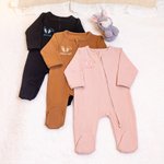 Personalizzato multicolore ricamato coniglio orecchie nome 100% cotone Baby Romper compleanno Baby Shower Pasqua regalo per il bambino neonato