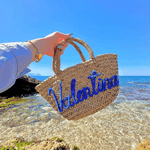 Personalized Name Straw Bag, Summer Beach Bags for Women